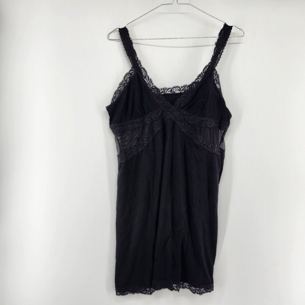 Adore Me Women's 0X Black Primrosa Slip Dress NWT
